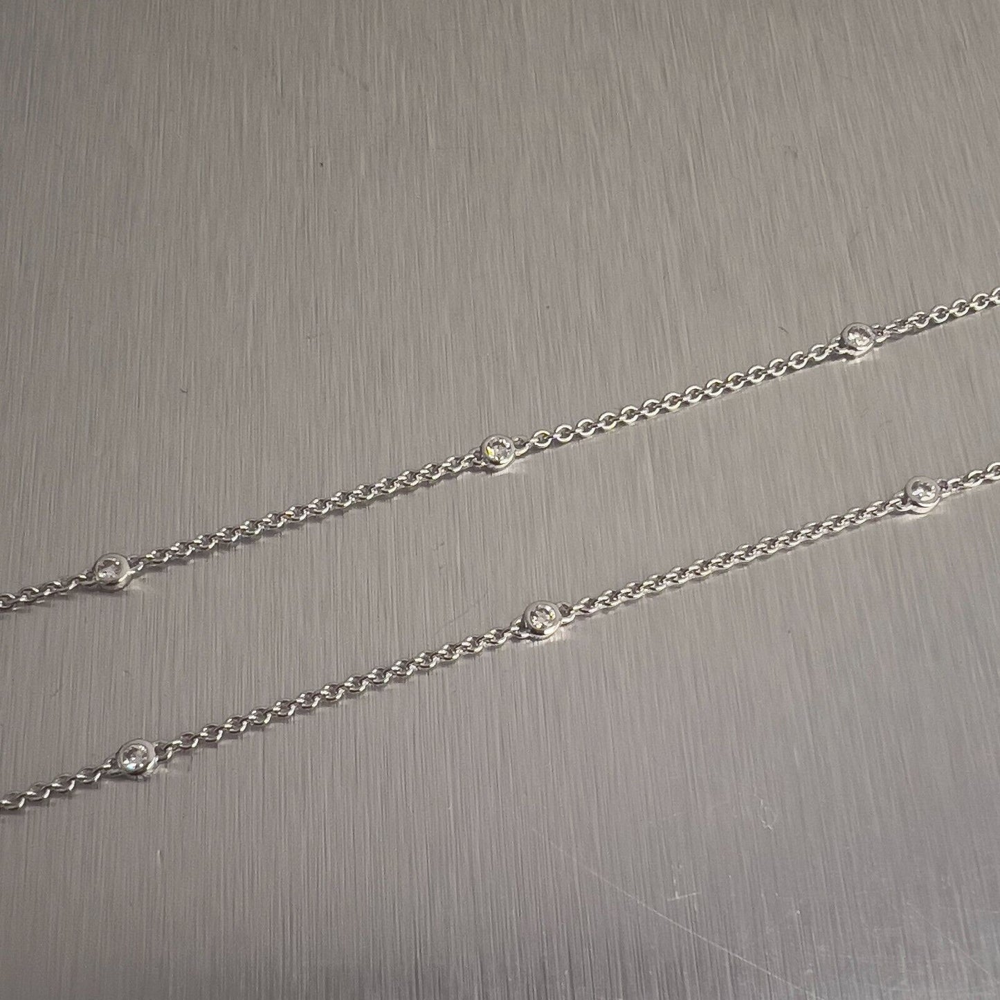 GRAFF Butterfly 18k White Gold Round & Baguette Diamond Necklace D-E VS 17.5"