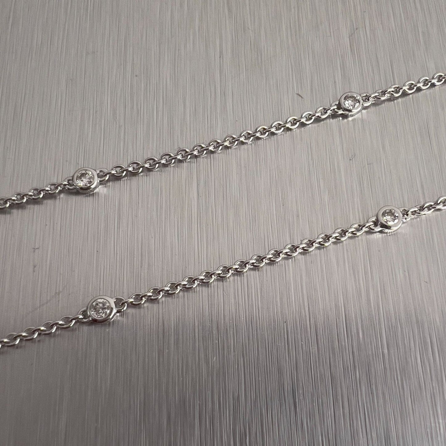 GRAFF Butterfly 18k White Gold Round & Baguette Diamond Necklace D-E VS 17.5"
