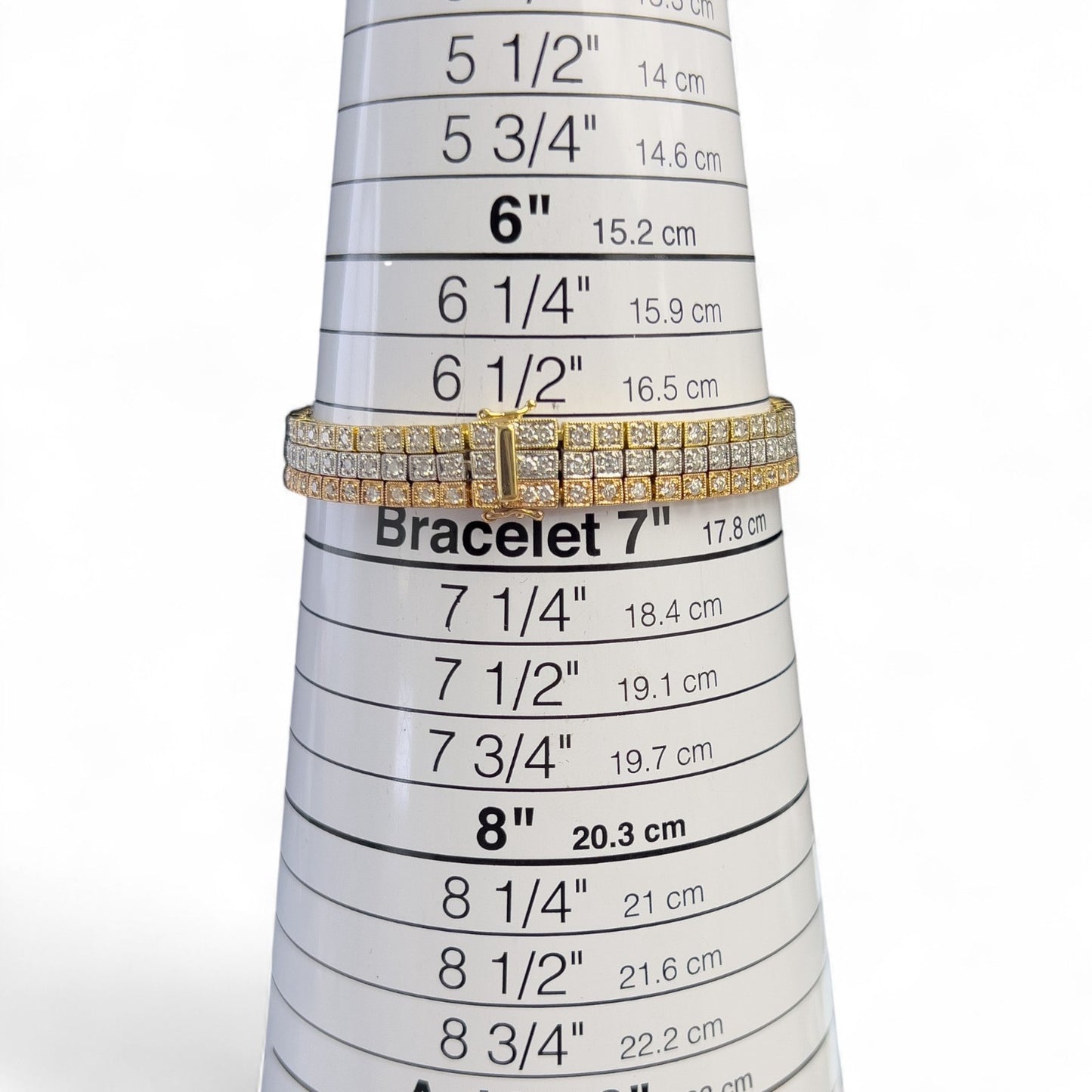 14k Yellow White Rose Gold G VS Diamond Tennis Bracelet 3.00ctw Size 6.75"