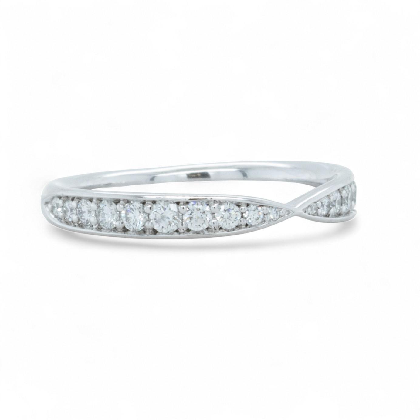 Tiffany & Co Platinum Diamond Engagement Wedding Ring Set 0.93ct I VVS2 BOX CERT