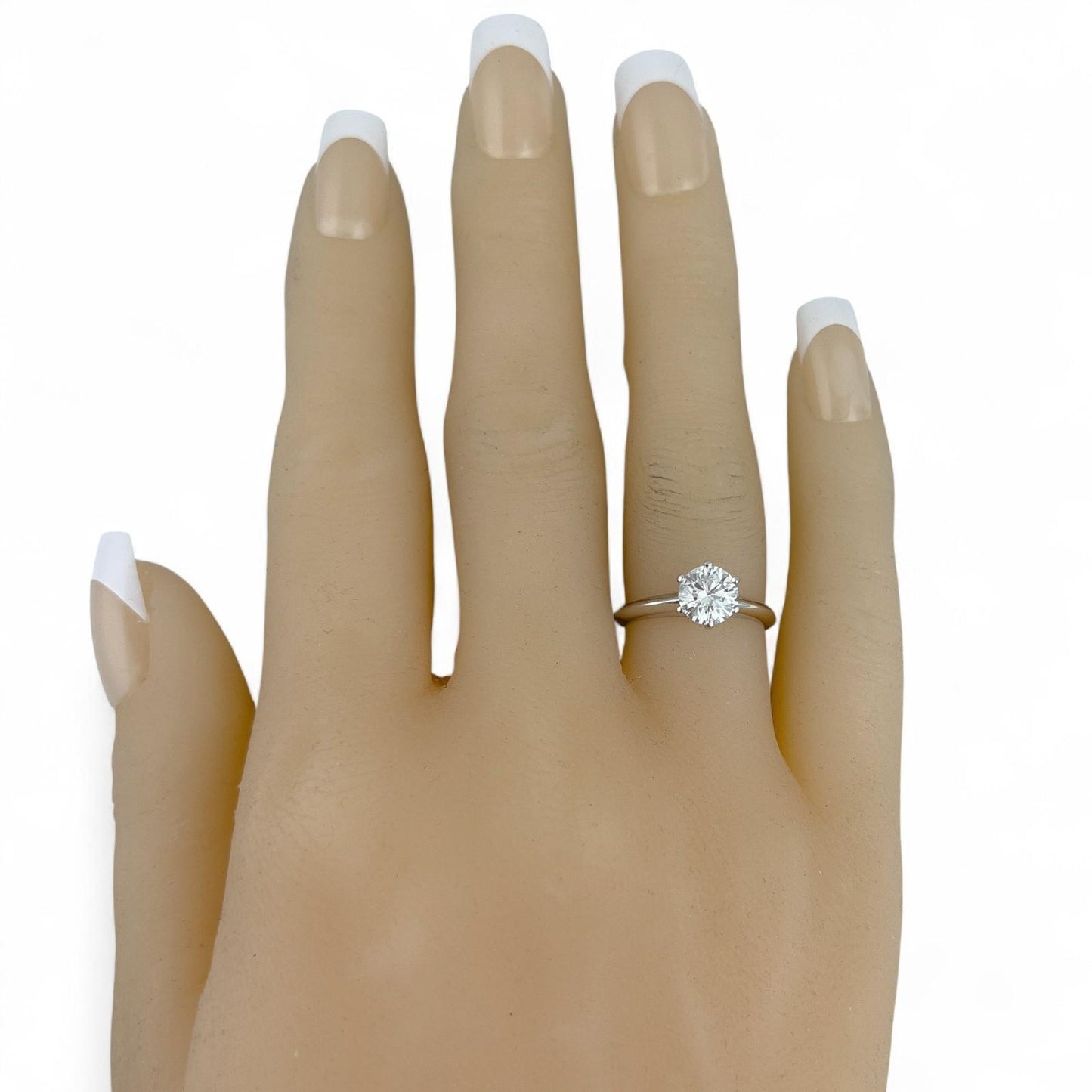 Tiffany & Co Platinum Diamond Engagement Wedding Ring Set 0.93ct I VVS2 BOX CERT