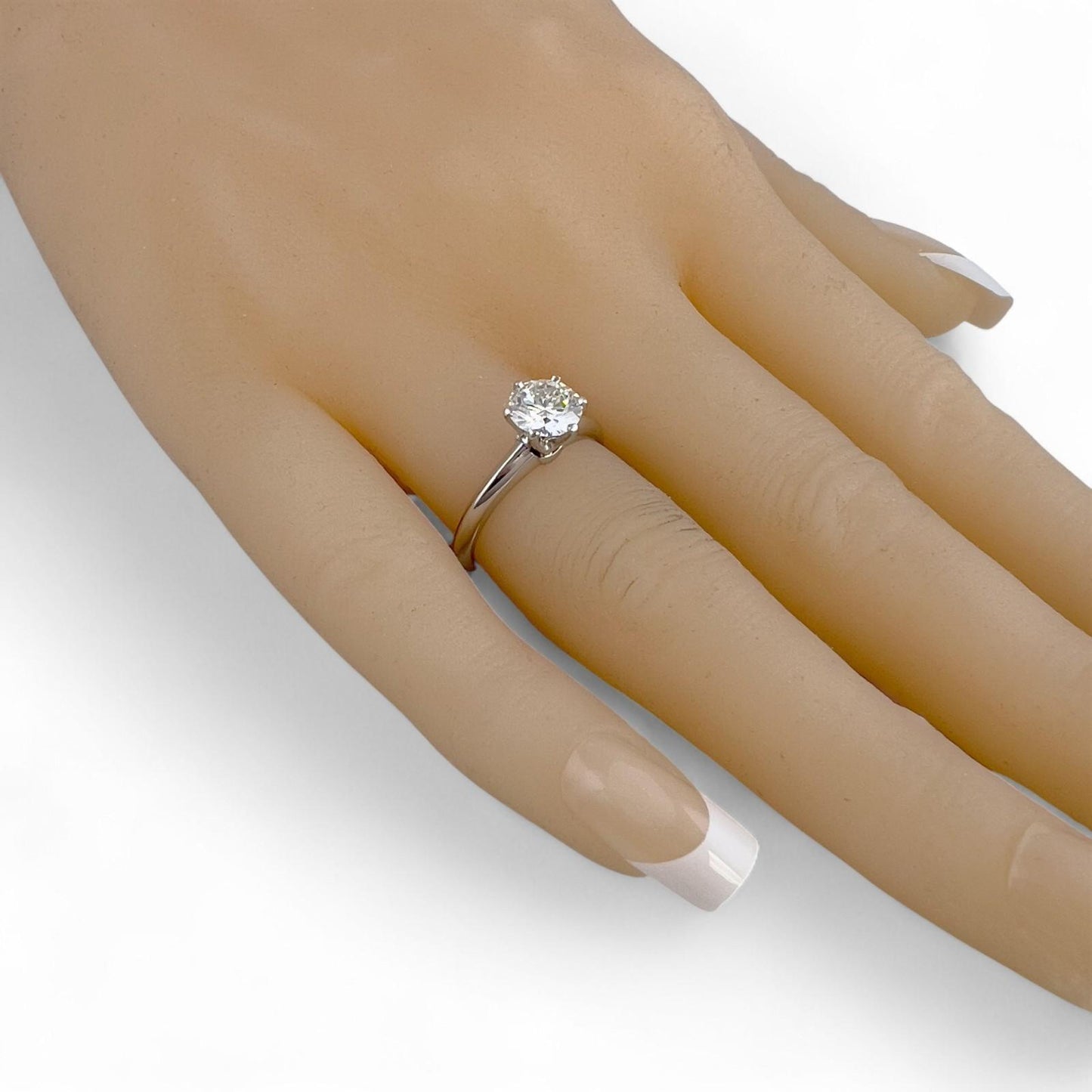 Tiffany & Co Platinum Diamond Engagement Wedding Ring Set 0.93ct I VVS2 BOX CERT