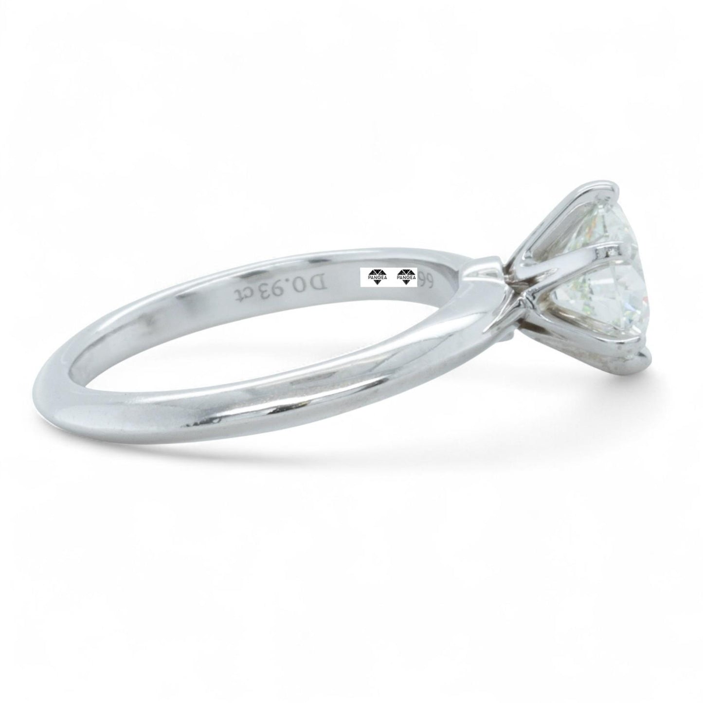 Tiffany & Co Platinum Diamond Engagement Wedding Ring Set 0.93ct I VVS2 BOX CERT