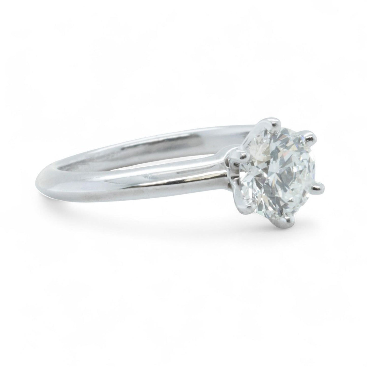 Tiffany & Co Platinum Diamond Engagement Wedding Ring Set 0.93ct I VVS2 BOX CERT