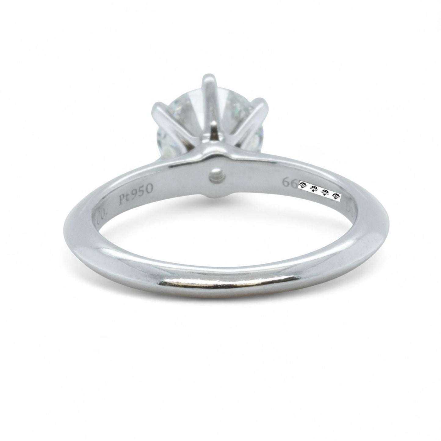 Tiffany & Co Platinum Diamond Engagement Wedding Ring Set 0.93ct I VVS2 BOX CERT