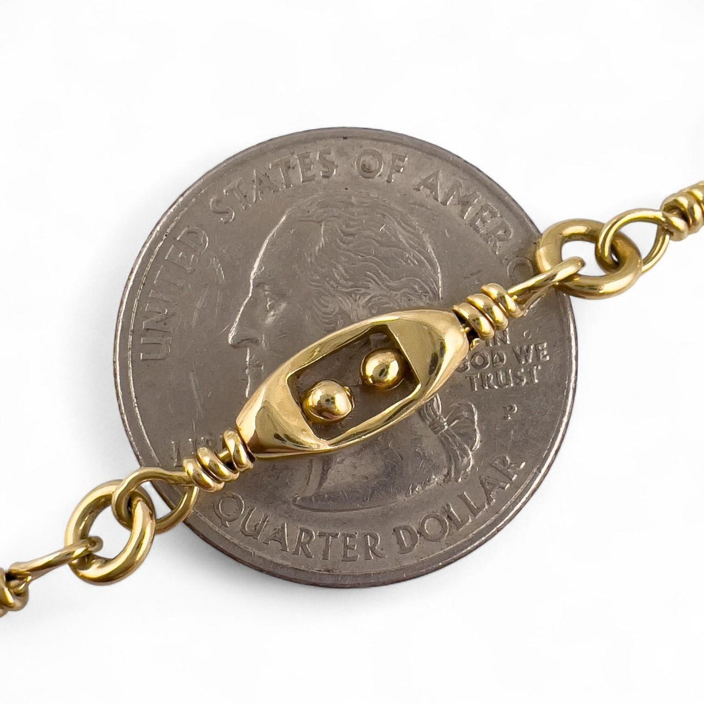 Marcus Co. 18k Yellow Gold Fancy Designer Link Necklace 24" 46.3g 5.50mm ITALY