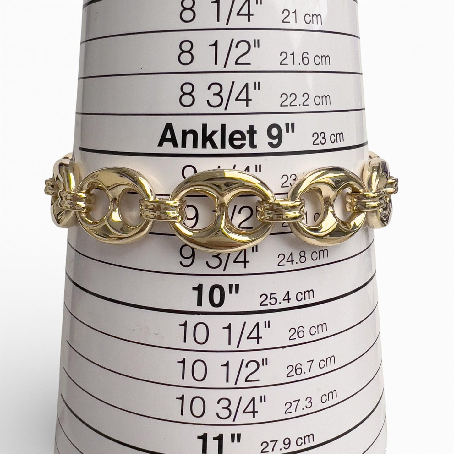 14k Yellow Gold Chunky Gucci Mariner Link 16.00mm Bracelet 10.25" 105.8g HEAVY