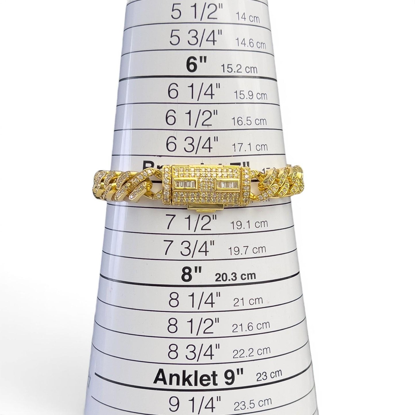 14k Yellow Gold Miami Cuban Link Diamond 9.4mm 7" Bracelet 3.20ctw I I1-I2 42.1g