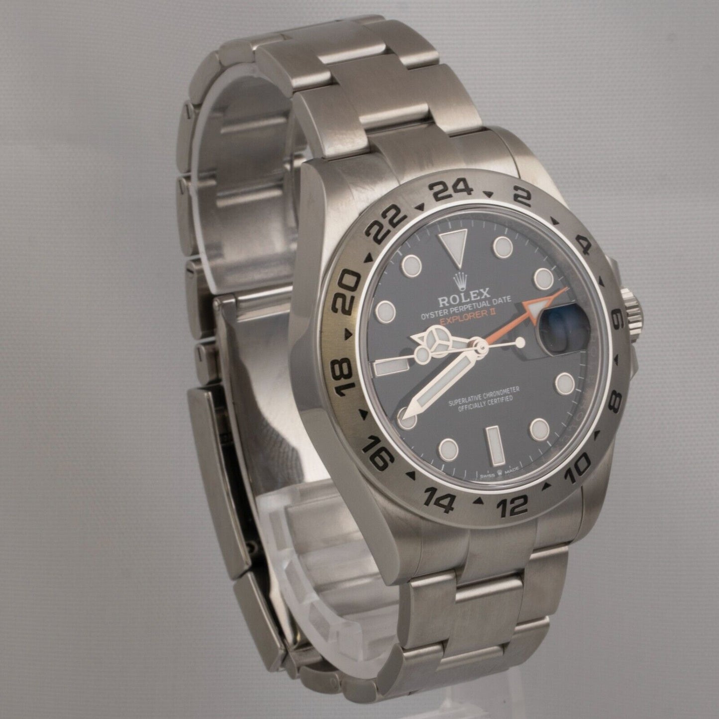 2022 Rolex Explorer II Black Stainless Steel 42mm Watch 226570 BOX + PAPERS