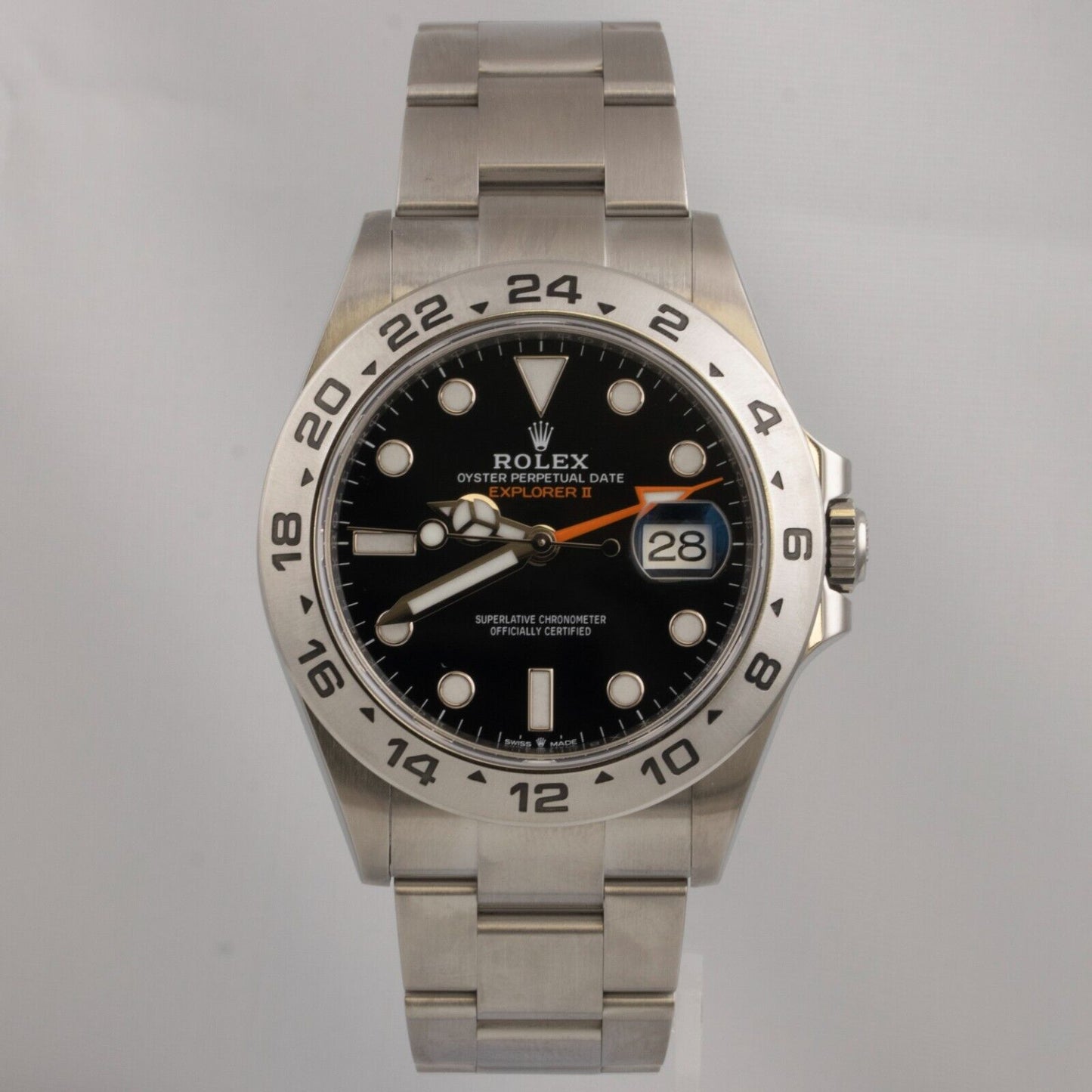 2022 Rolex Explorer II Black Stainless Steel 42mm Watch 226570 BOX + PAPERS