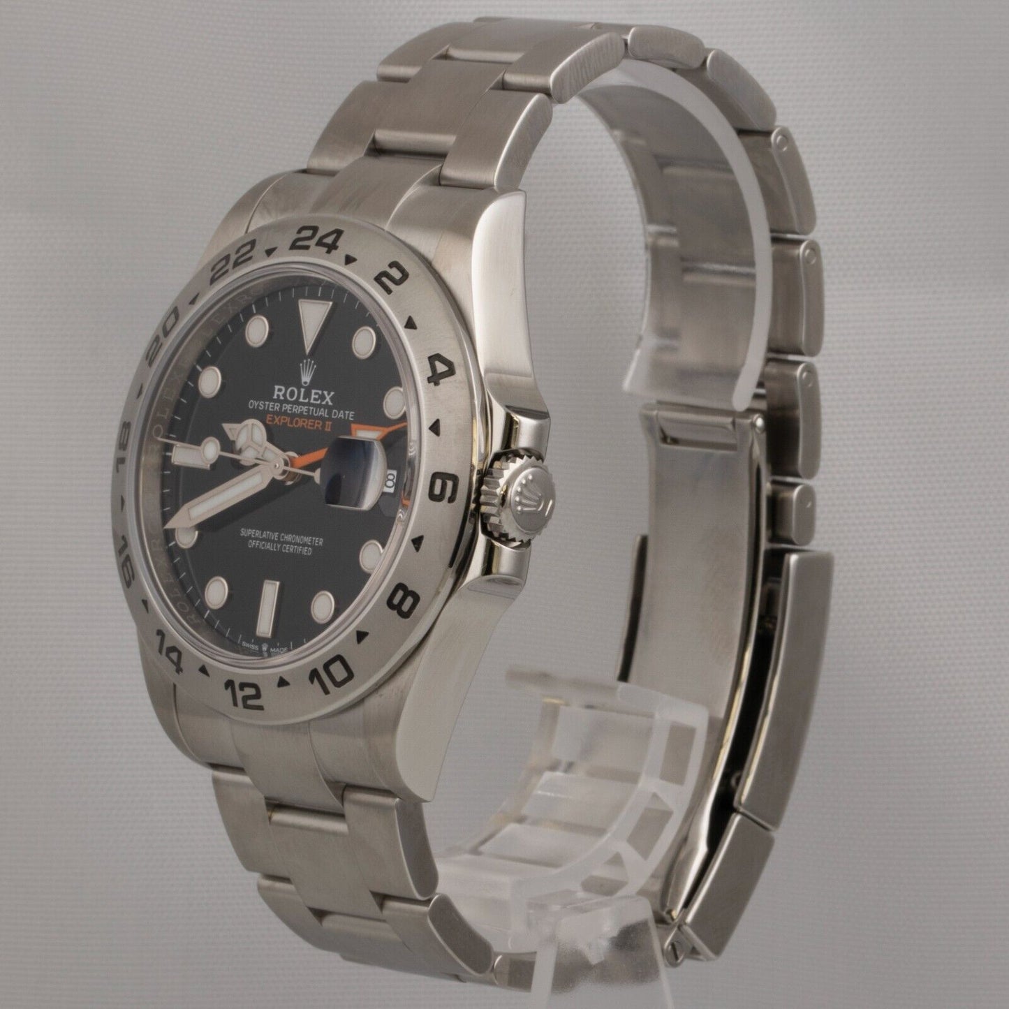 2022 Rolex Explorer II Black Stainless Steel 42mm Watch 226570 BOX + PAPERS