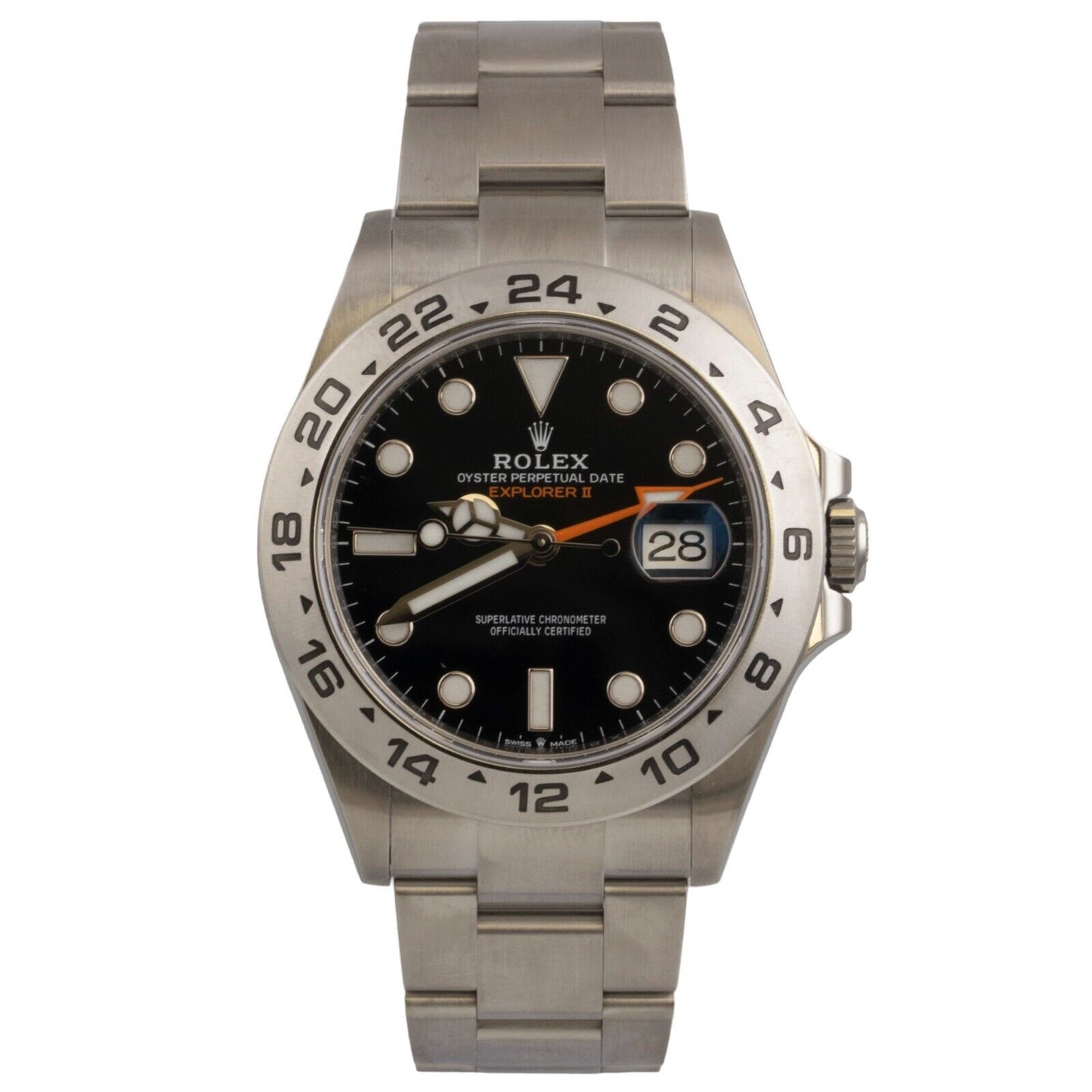 2022 Rolex Explorer II Black Stainless Steel 42mm Watch 226570 BOX + PAPERS