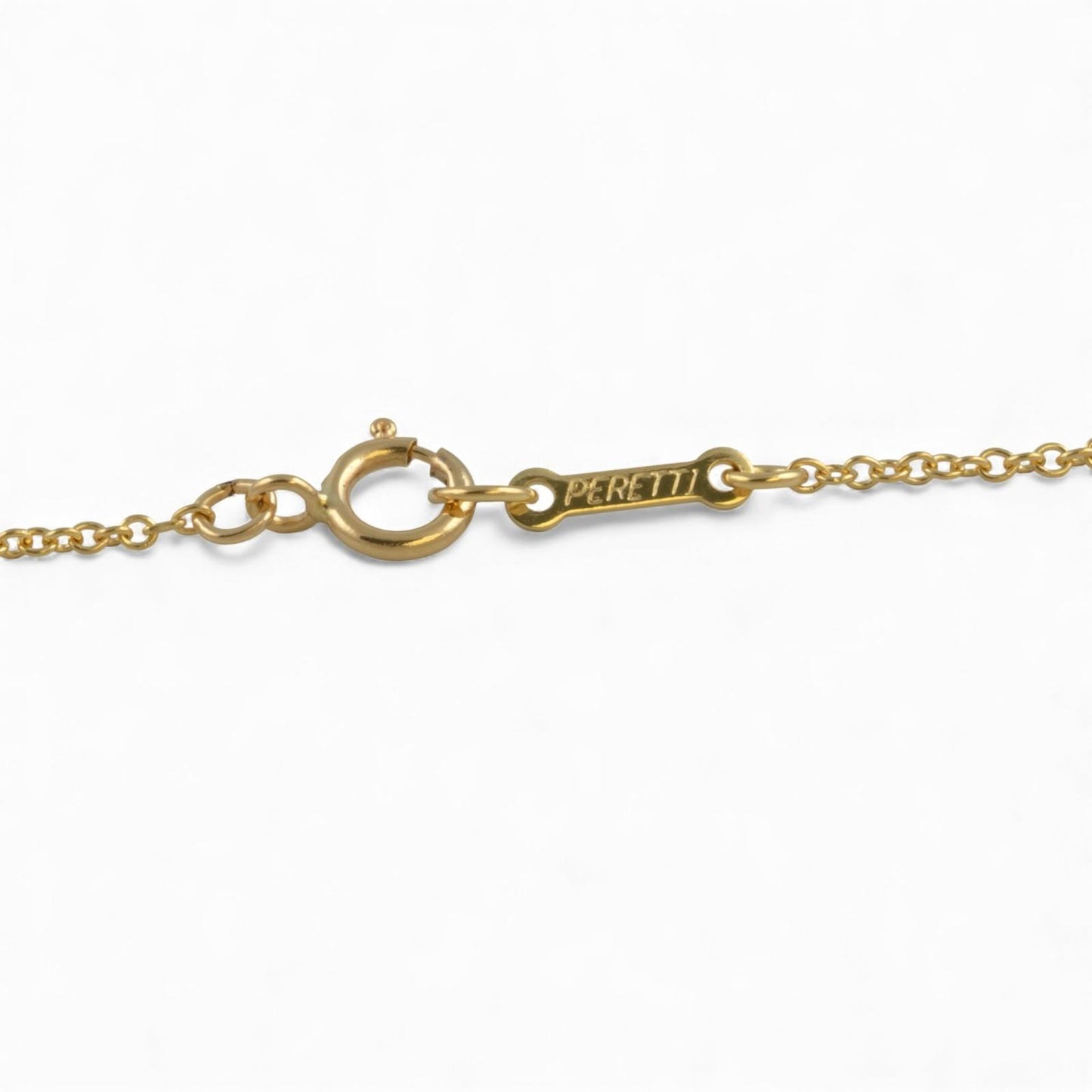 Tiffany & Co. Elsa Peretti Bean 20mm 18k Yellow Gold Large Pendant Necklace 20"