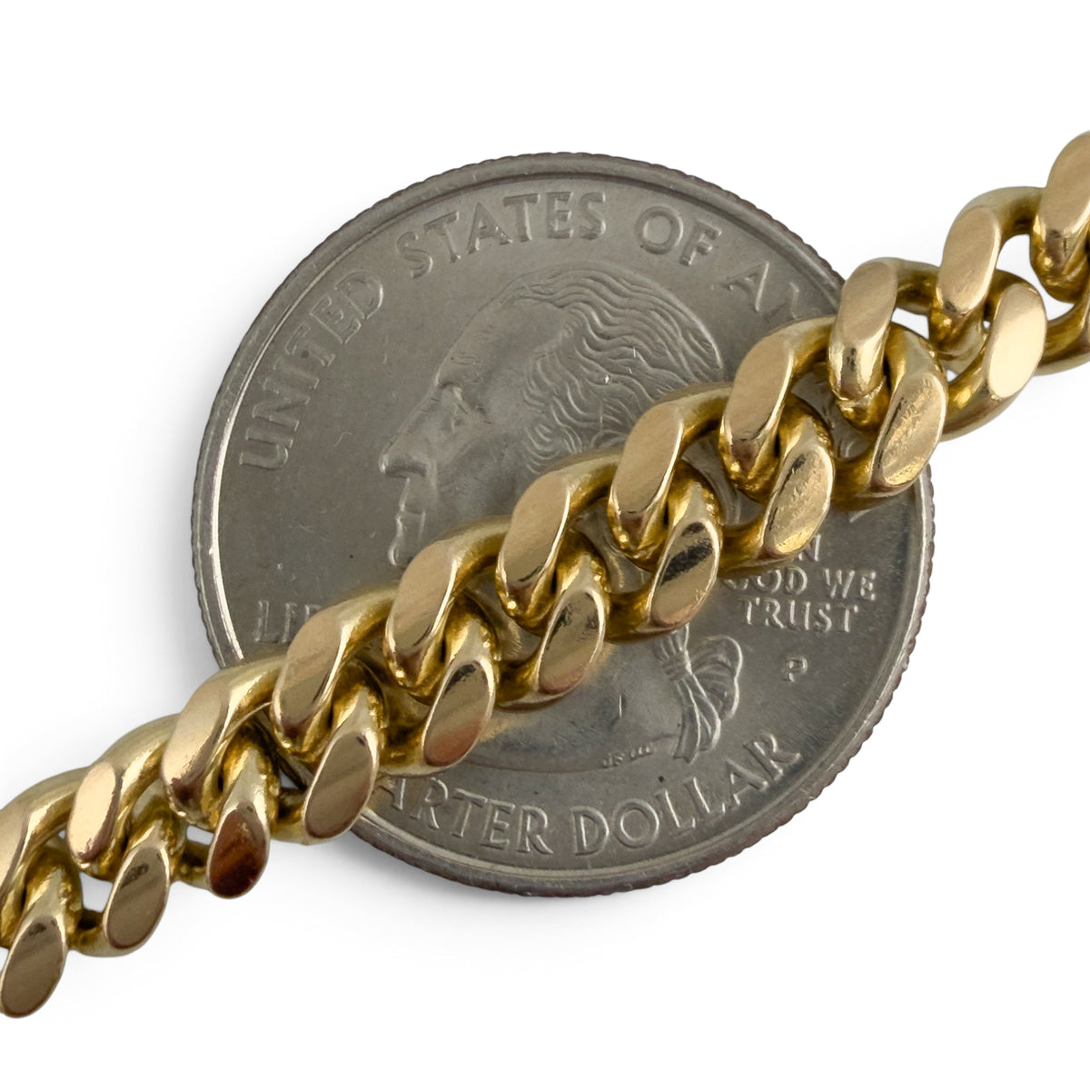 14k Yellow Gold Cuban Link 6.5mm Hidden Box Clasp Chain Necklace 22" 73.8g