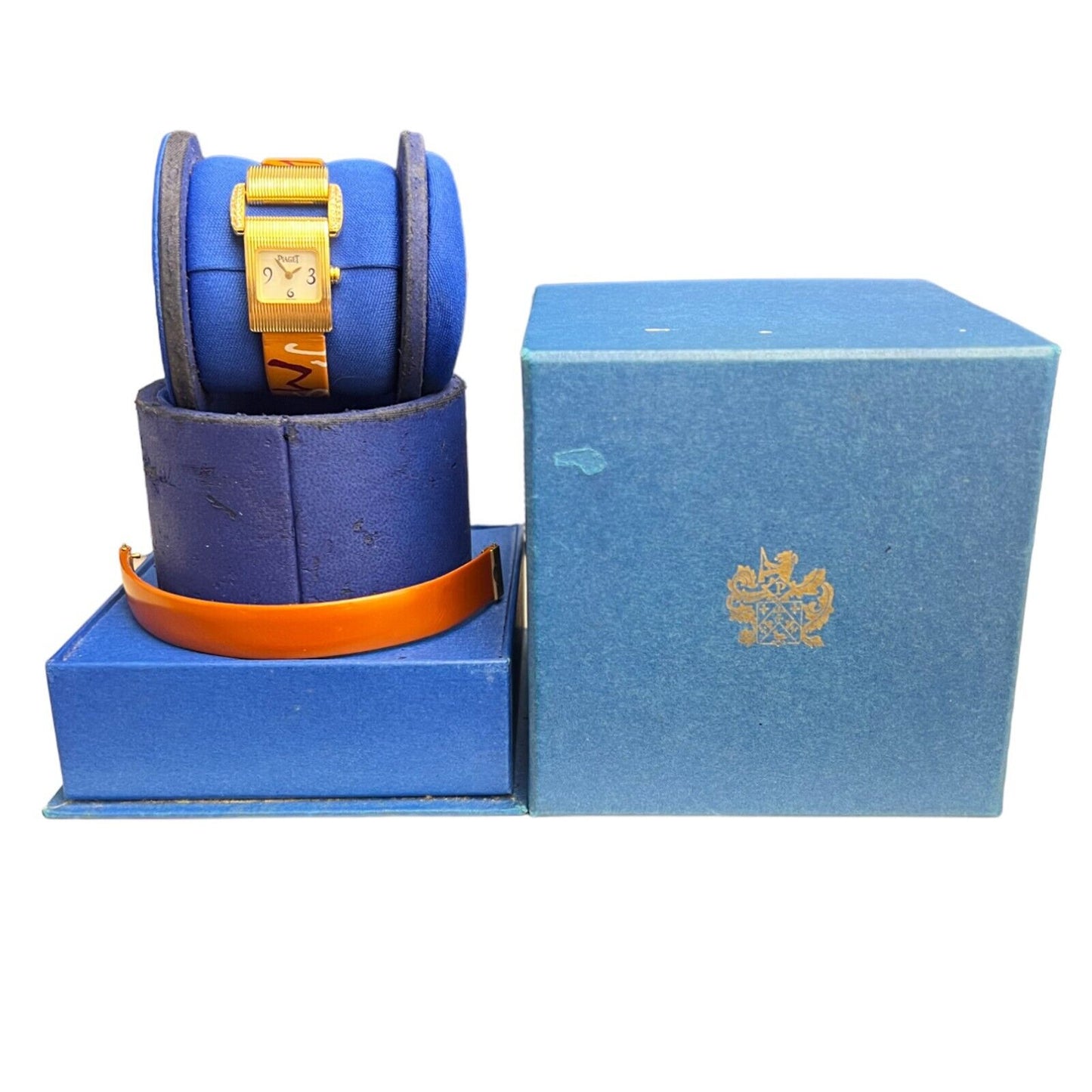 Piaget Miss Protocole 5222 18k Yellow Gold Case Diamond Lug Ladies' Watch w/ BOX