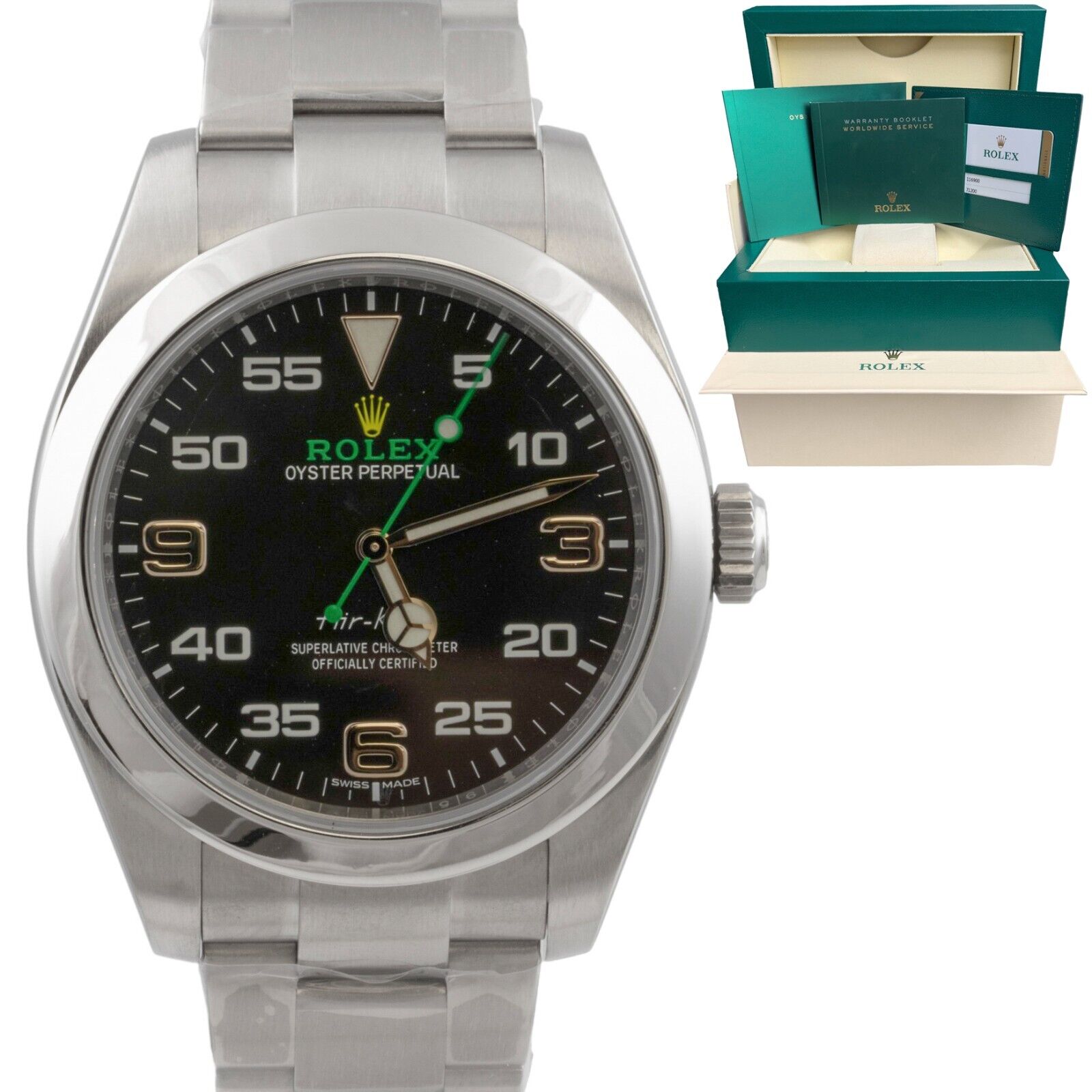 Rolex air 2024 king green dial