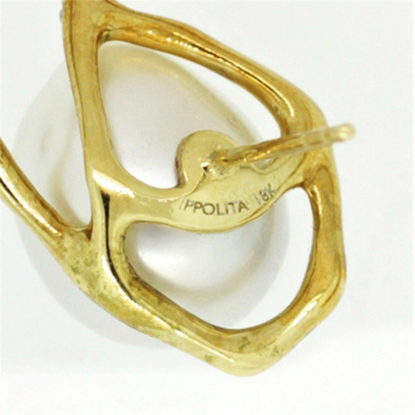 Ippolita 18k Yellow Gold Perla Circular Diamond & Pearl Custom Made Earrings