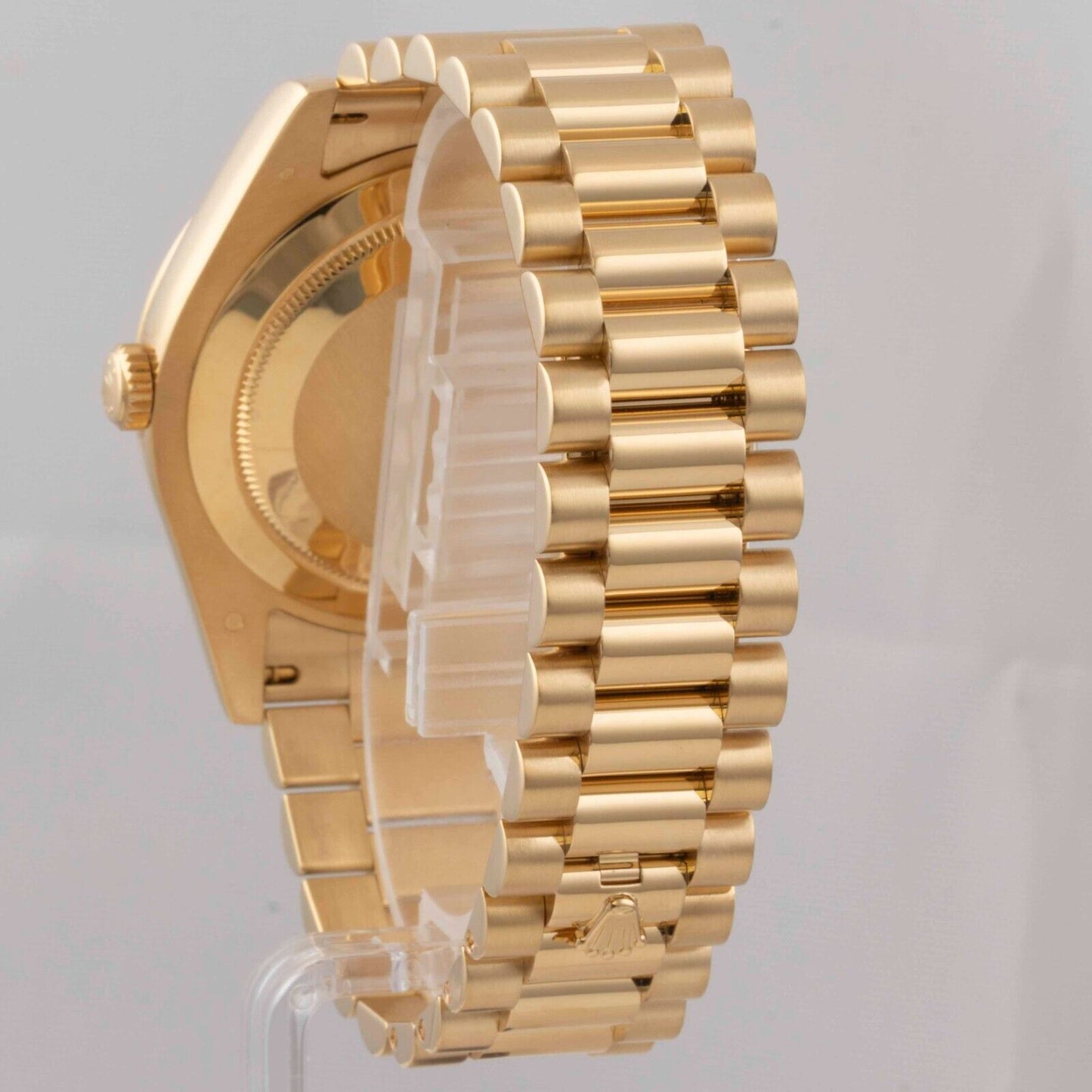 2017 Rolex Day-Date II 18k Yellow Gold Silver Dial 41mm Watch 218238 BOX PAPERS