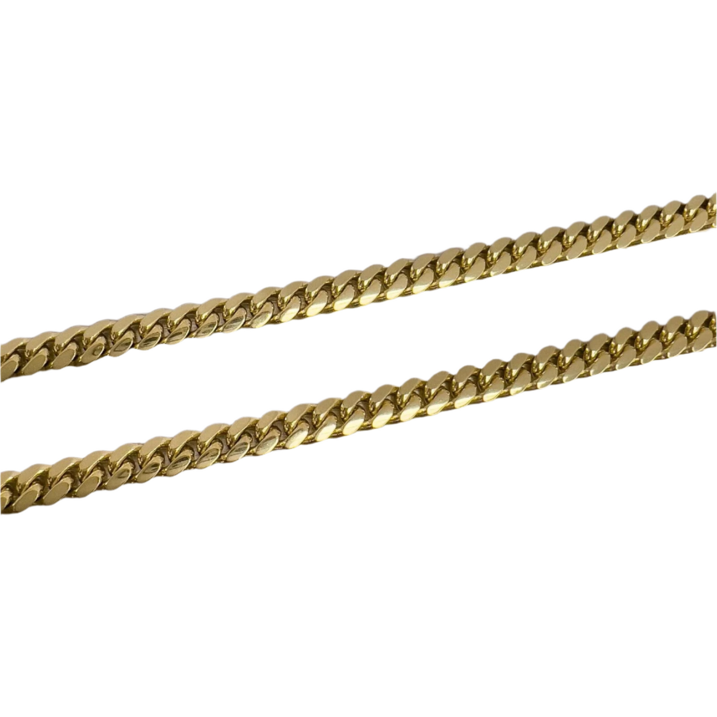 14k Yellow Gold Cuban Curb Link 5.00mm Chain Necklace 26" 52.4g