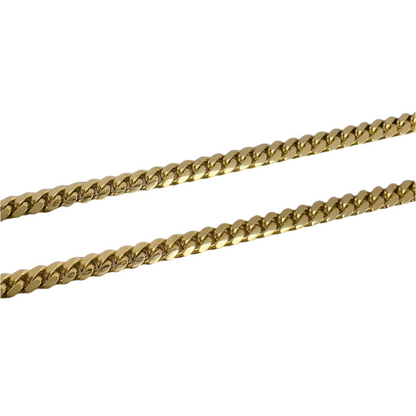 14k Yellow Gold Cuban Curb Link 5.00mm Chain Necklace 26" 52.4g