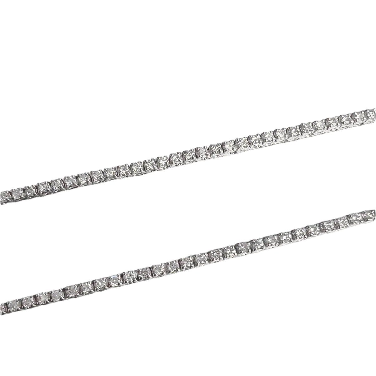 14k White Gold Diamond Tennis Necklace 5.26ctw G VS2-SI1 17"