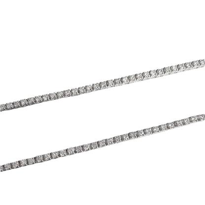14k White Gold Diamond Tennis Necklace 5.26ctw G VS2-SI1 17"