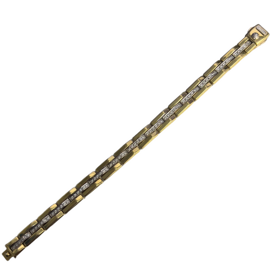 Chimento 18k Yellow & White Gold Diamond Bracelet 7.25" 0.75ctw G VS