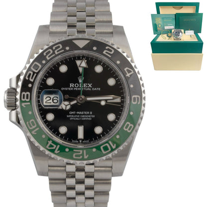 2023 Rolex GMT-Master II Sprite Green LEFTY Steel Jubilee Watch 126720 VTNR