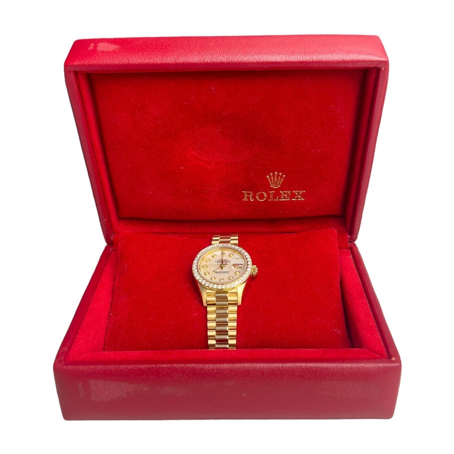 1999 Rolex DateJust President 79178 18k Yellow Gold MOP Dial 26mm Ladies w/ BOX