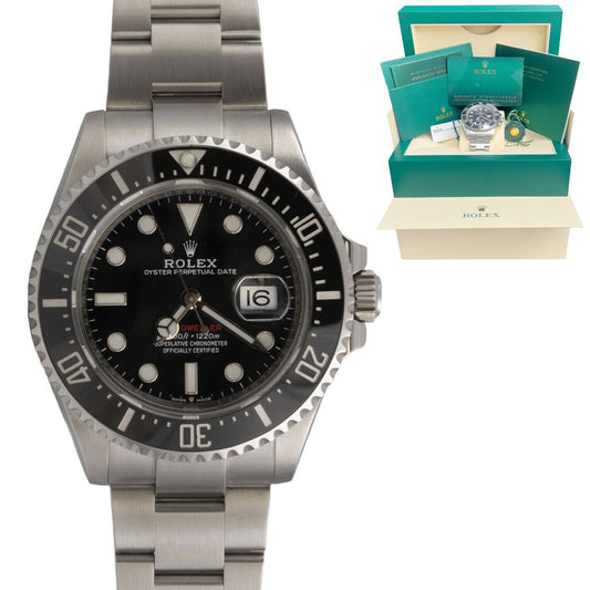 Rolex Sea-Dweller Red Stainless Steel 43mm Black MK2 Watch 126600 BOX + PAPERS