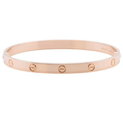 2022 Cartier Love 18k Rose Gold Bangle Bracelet Size 20 BOX & CERTIFICATE