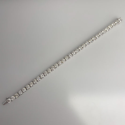 14k White Gold Diamond Tennis Bracelet 16.48ctw H-I VS2-SI1 7.00" 22g