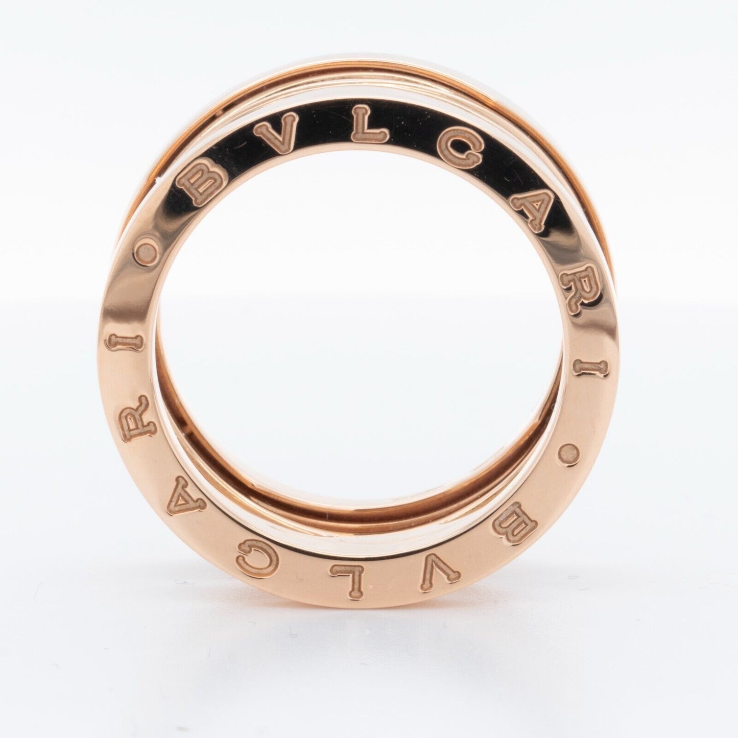 Bvlgari B.Zero1 Legend Bulgari 750 18k Rose Gold Ring 12.30mm 12.5g Size 9 BOX