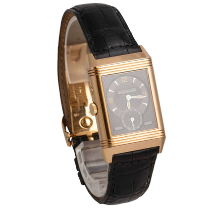 Jaeger Lecoultre Reverso 18k Rose Gold Night And Day Ref 270.2.54 Watch