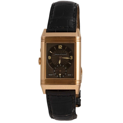 Jaeger Lecoultre Reverso 18k Rose Gold Night And Day Ref 270.2.54 Watch