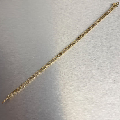 18k Yellow Gold Diamond Tennis Bracelet 10.50ctw H-I VS1-VS2 7.25" 24.1g