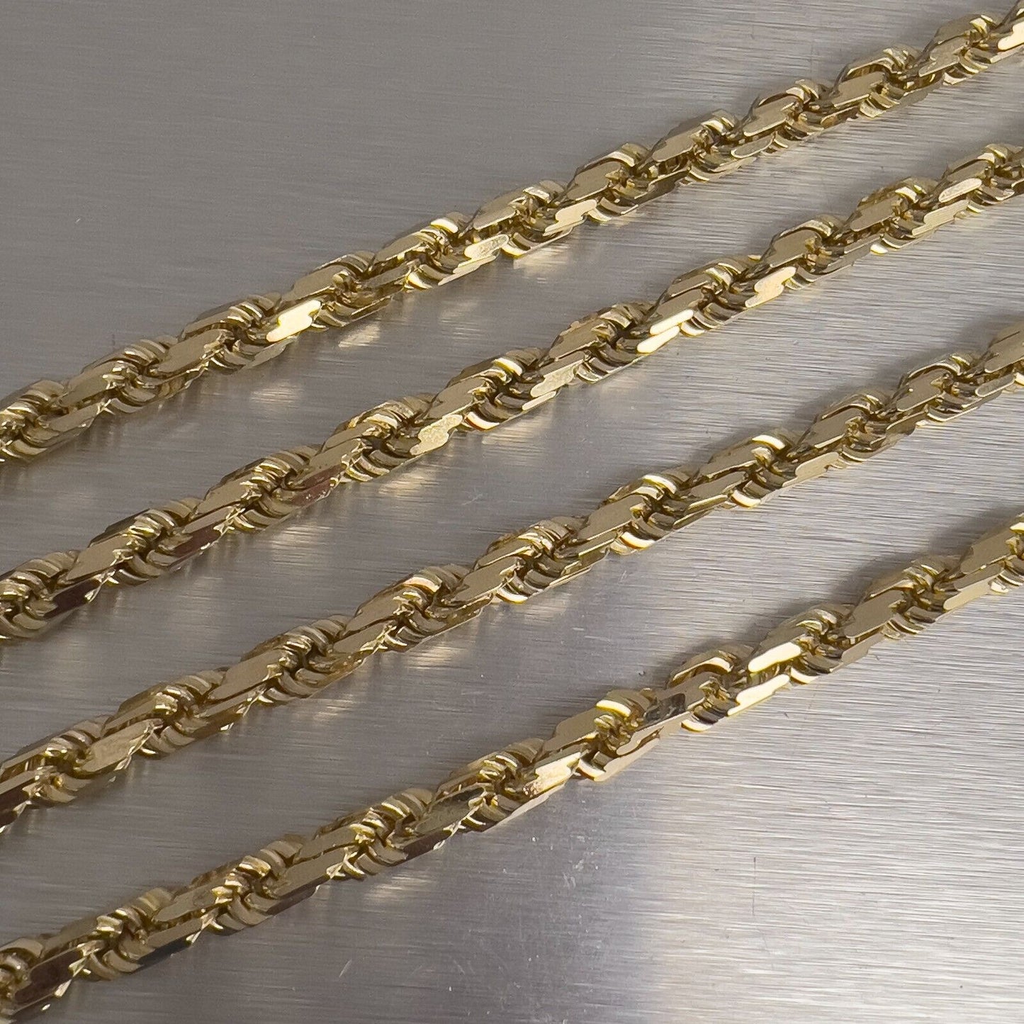 Men's 14k Yellow Gold Rope Chain 6.00mm Link Necklace 32" 113.4g THICK HEAVY