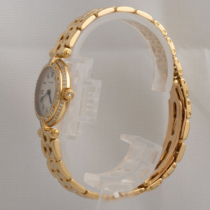 Cartier Panthere Vendome 2275 18k Yellow Gold Diamond White Roman Watch 24mm