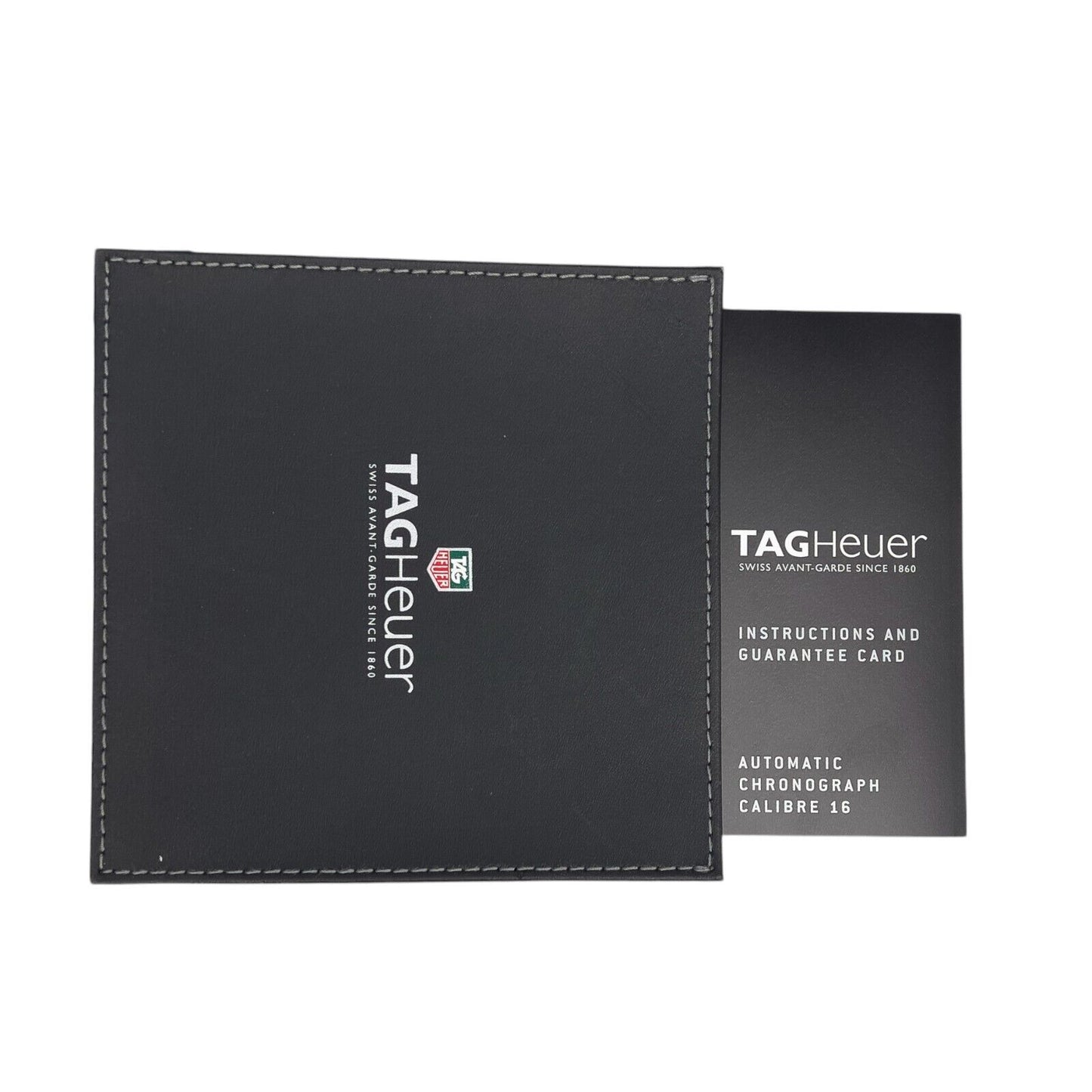 Tag Heuer Carrera CV2A12 Calibre 16 Brown Stainless Steel 44mm Watch BOX CARD