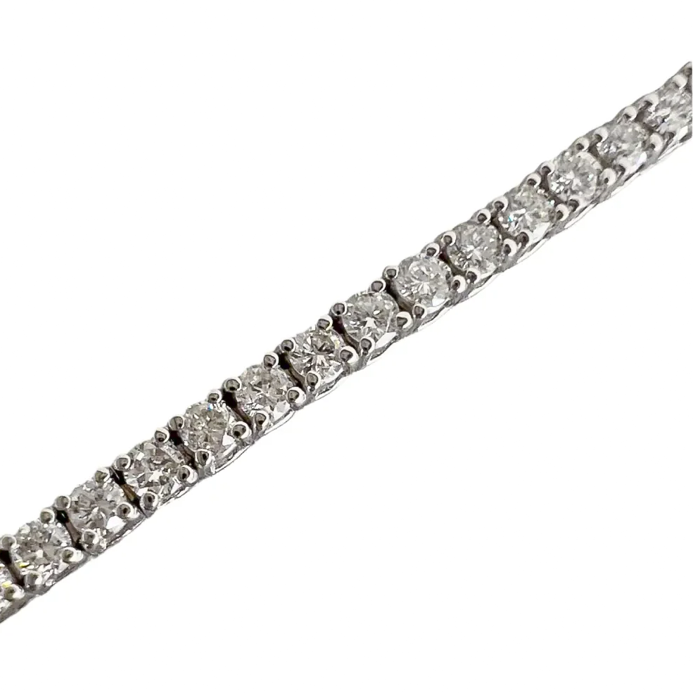 14k White Gold Diamond Tennis Bracelet 2.17ctw G-H VS2 7"