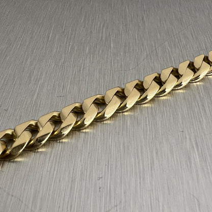 18k Yellow Gold Miami Cuban Link 6.70mm Bracelet 9" 32.7g w/ Hidden Box Clasp
