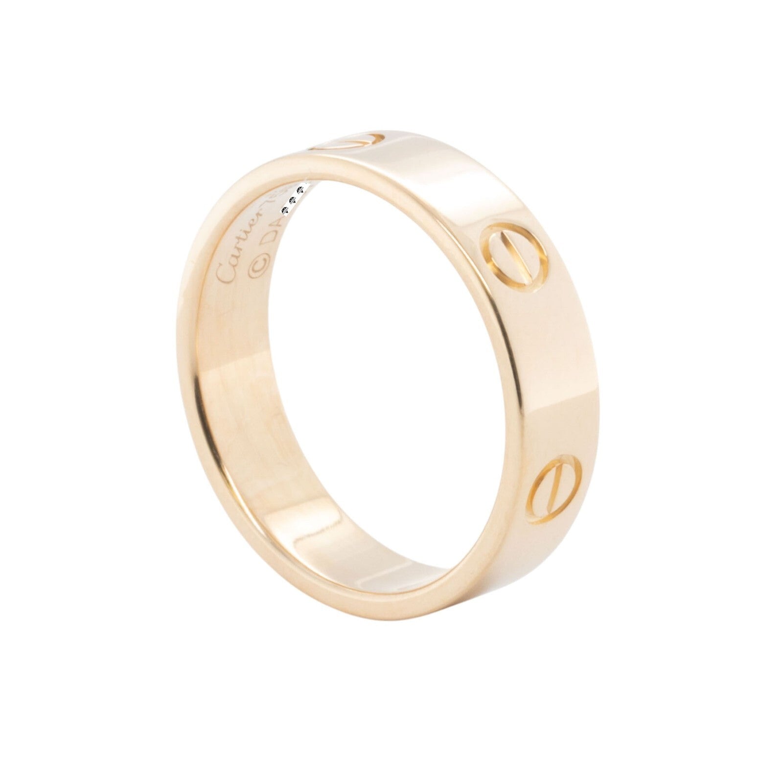 Mens Cartier LOVE 18k Yellow Gold 6MM Wedding Band Ring Size 66 US