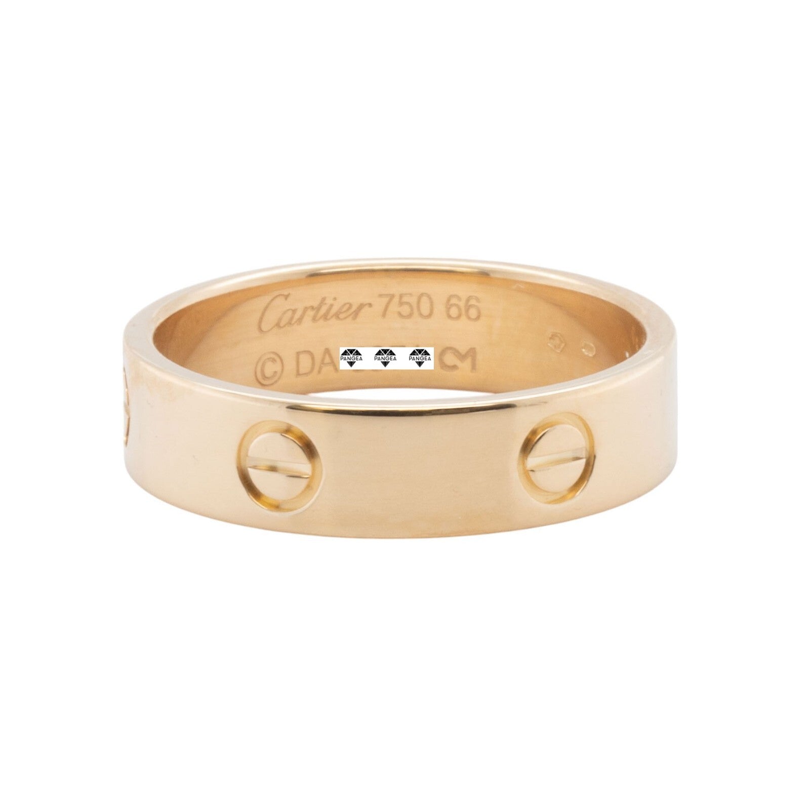 Mens Cartier LOVE 18k Yellow Gold 6MM Wedding Band Ring Size 66 US