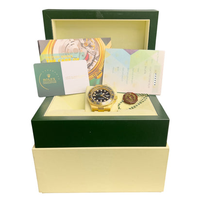 Rolex GMT-Master II Black 18k Yellow Gold Watch 116718LN BOX + PAPERS
