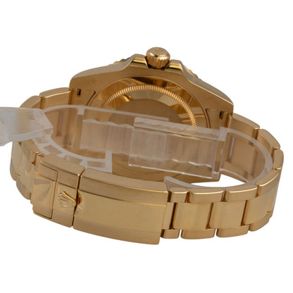 Rolex GMT-Master II Black 18k Yellow Gold Watch 116718LN BOX + PAPERS