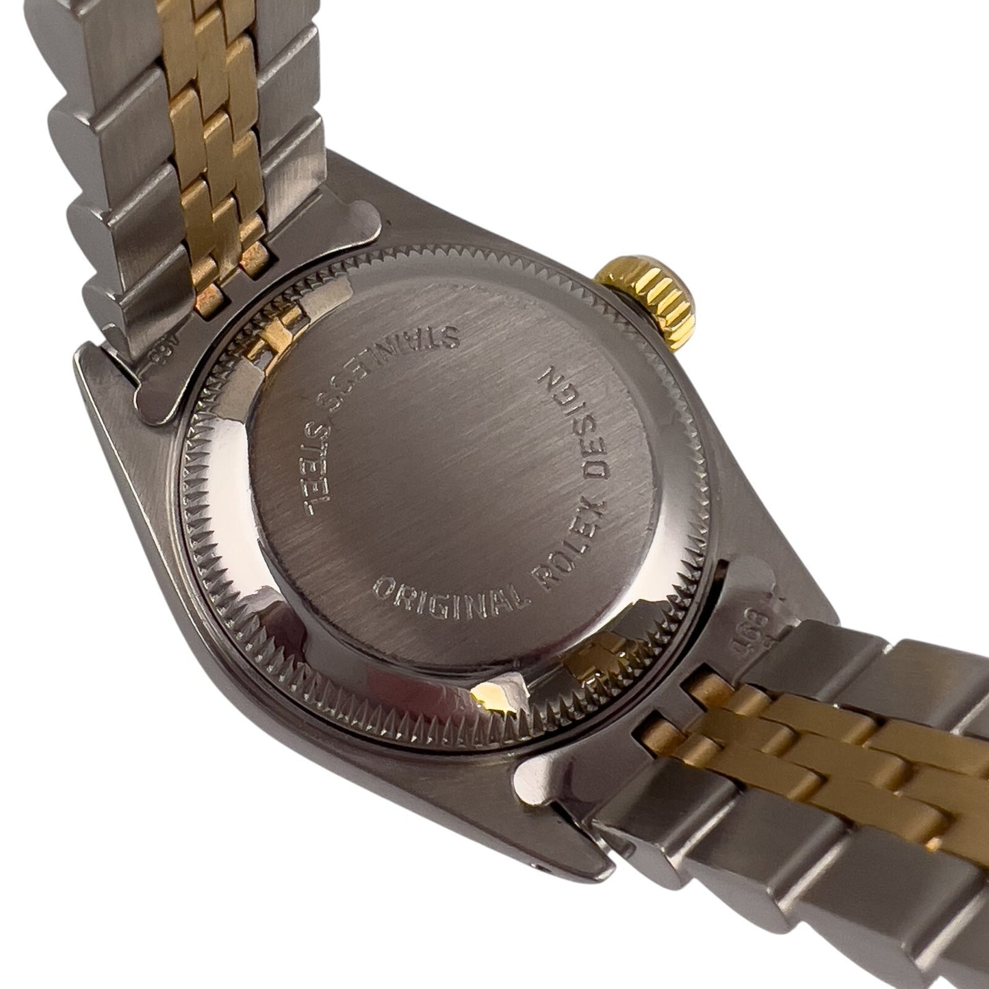 Rolex DateJust 69173 Two Tone Steel & 18k Gold Silver Dial 26mm Ladies Watch