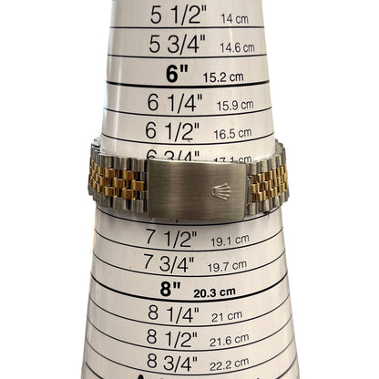 1997 Rolex DateJust 16233 18k Yellow Gold & Stainless Silver FLUTED 36mm BOX