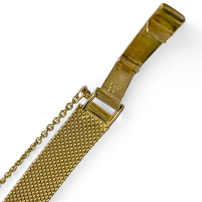 Rolex Precision 2631 /8 18k Yellow Gold Diamond Bezel Silver Dial 13.5mm Watch