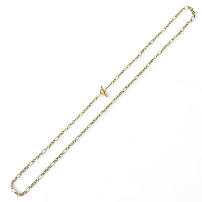 David Yurman Cable Figaro 18k Yellow Gold 6mm Link Chain Necklace 36"