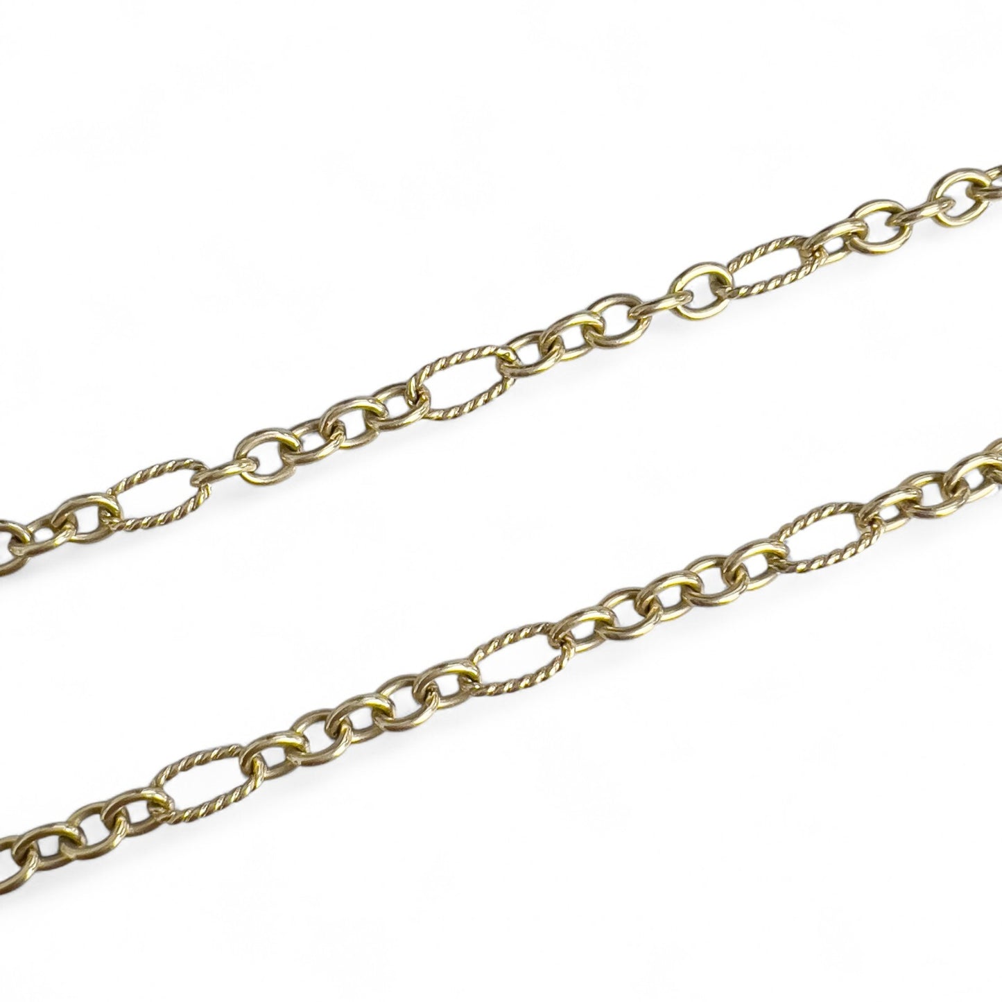 David Yurman Cable Figaro 18k Yellow Gold 6mm Link Chain Necklace 36"